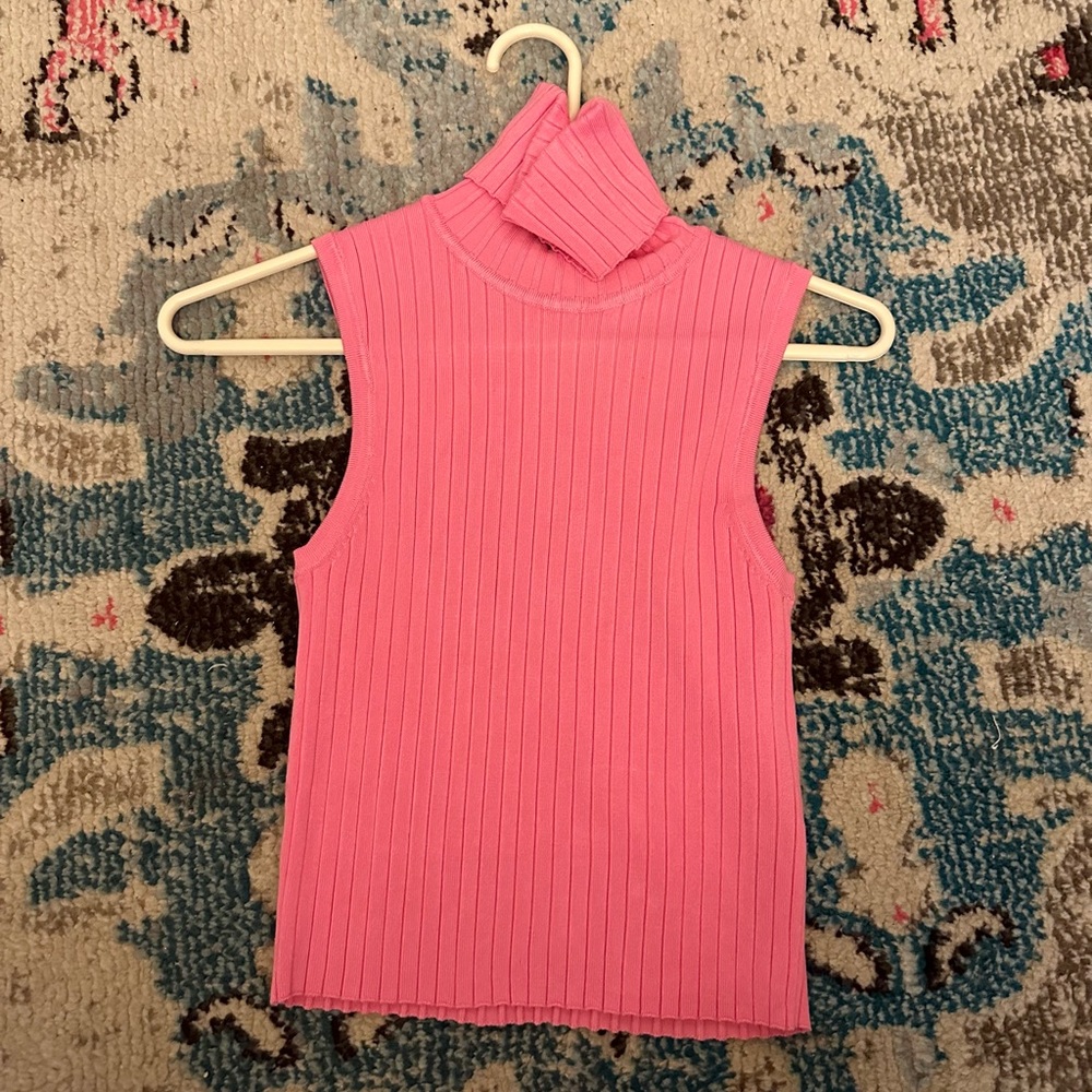 Zara  pink turtle neck shirt size medium